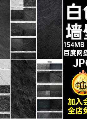91款白色页岩肌理JPG黑背景图片后期高清石头墙壁高清背景图