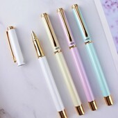 HERO英雄1302金属杆钢笔学生用三年级正姿笔握练字笔特细尖墨水笔