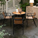 懒小姐户外桌椅套件花园庭院别墅组合防水防晒露天阳台休闲塑木椅