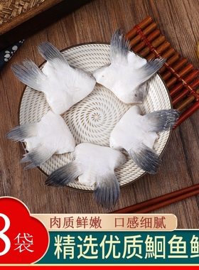 鮰鱼鳍回鱼翅清江鱼翅巴沙鱼鳍生鲜淡水鱼翅鱼鳍鲜活水产烧烤食材