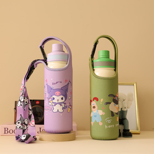 卡通杯套配件适配杯具熊朝气系列690ML运动保护套便携户外随行袋