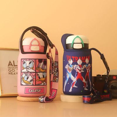 卡通便携式手提斜挎杯套