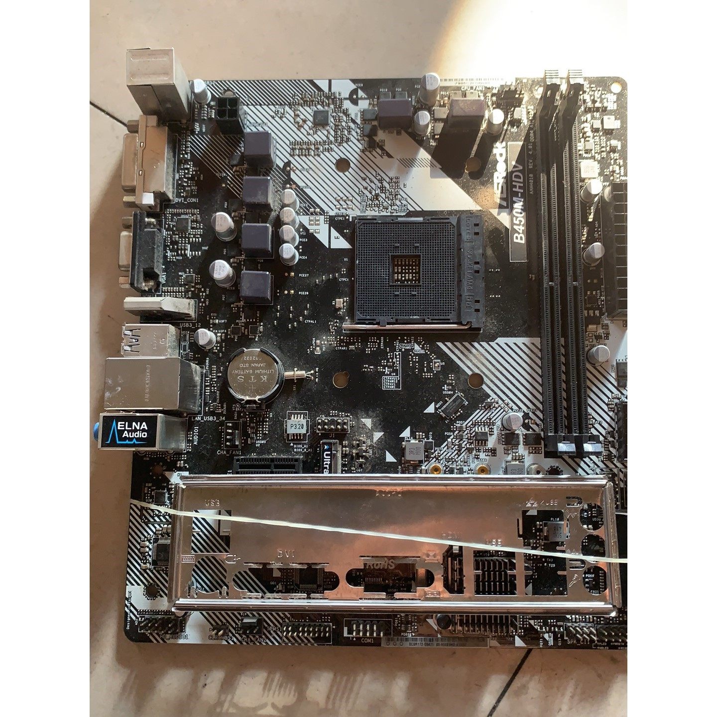 (议价)出一张华擎b450m hdv b450主板 成色新 原装拆机