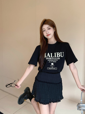 短裙蓬蓬裙芭蕾风A字蕾丝花边