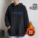 ！秋冬季加绒加厚连帽卫衣男保暖上衣外套WY211薄P38加绒P48，男装卫衣，电商B220