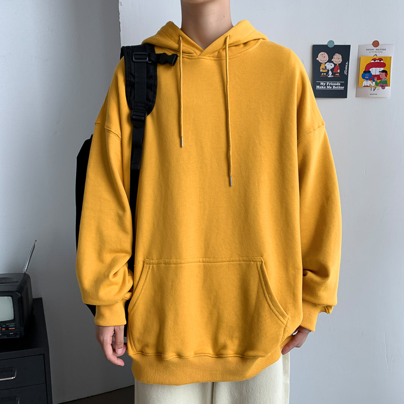 8色入！秋季男士纯色连帽卫衣学生宽松大码秋衣外套WY200特P30,男装卫衣,电商B220