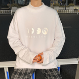 秋冬季反光潮牌卫衣男大码港风夜光半高领长袖打底衫WY407，男装卫衣，电商B220
