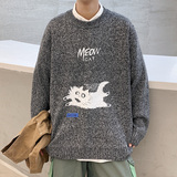 ！秋季加厚品质毛衣男日系大码针织衫港风学生上衣M208P45，男装针织衫/毛衣，电商B220