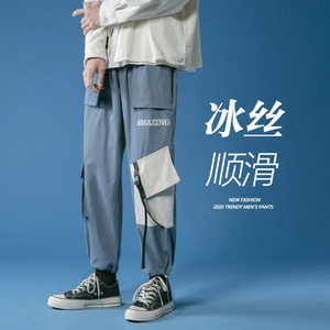 主推2023秋季工装裤休闲裤男宽松潮流运动束脚长裤Z2003P45图片