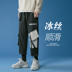 主推2023秋季新款工装裤休闲裤男宽松潮流运动束脚长裤Z2003P45图片