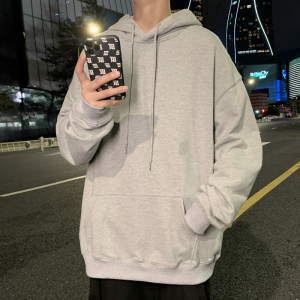 8色入！秋季男士纯色连帽卫衣学生宽松大码秋衣外套WY200特P30图片