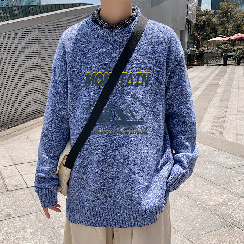 ！秋冬加厚品质毛衣男日系大码针织衫百搭学生上衣M216P45,男装针织衫/毛衣,电商B220