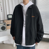 ！秋季男士夹克外套港风大码宽松学生上衣潮JK107特P45控68，男装夹克，电商B220