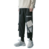 主推2023秋季工装裤休闲裤男宽松潮流运动束脚长裤Z2003P45，男装休闲裤，电商B220