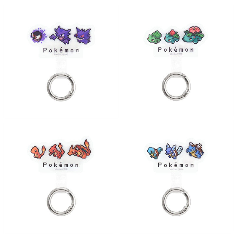 预售 口袋妖怪像素风 妙蛙花 水箭龟 喷火龙 耿鬼 手机防摔贴挂环