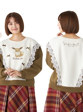 口袋妖怪 Eevee Collection 伊布家族系列 伊布图案 卫衣