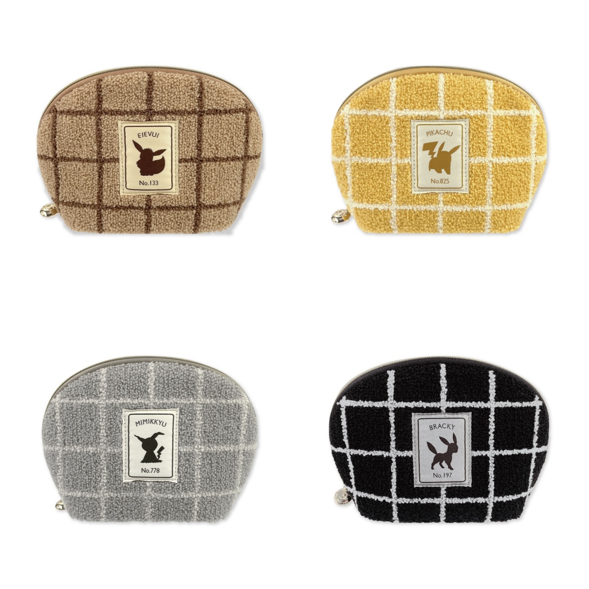 口袋妖怪 伊布 皮卡丘 月亮伊布 谜拟丘 毛茸茸 便携收纳包