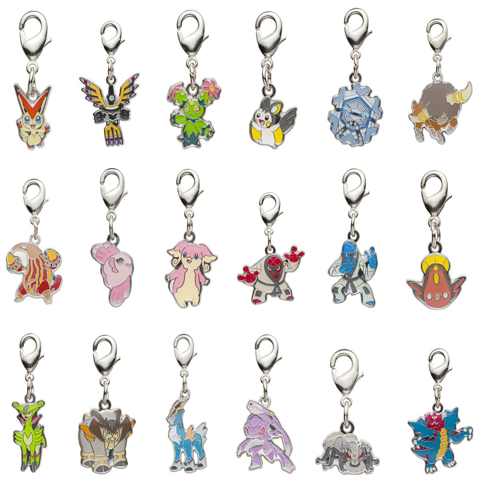 预售精灵宝可梦黑白伊修地区图签 金属挂件钥匙扣书包挂饰 单枚组