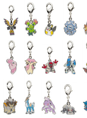 预售精灵宝可梦黑白伊修地区图签 金属挂件钥匙扣书包挂饰 单枚组