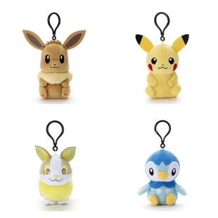 口袋妖怪 新叶喵 润水鸭 来电汪 伊布 波加曼 电动发声毛绒挂件