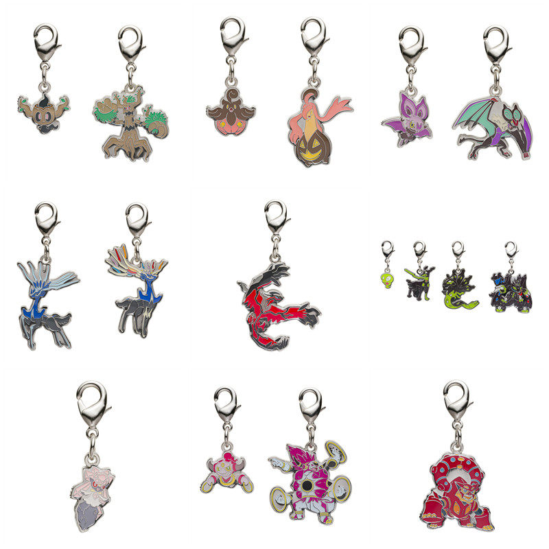 预售 No:708~721 口袋妖怪PC中心 卡洛斯地区 全国图签金属挂件