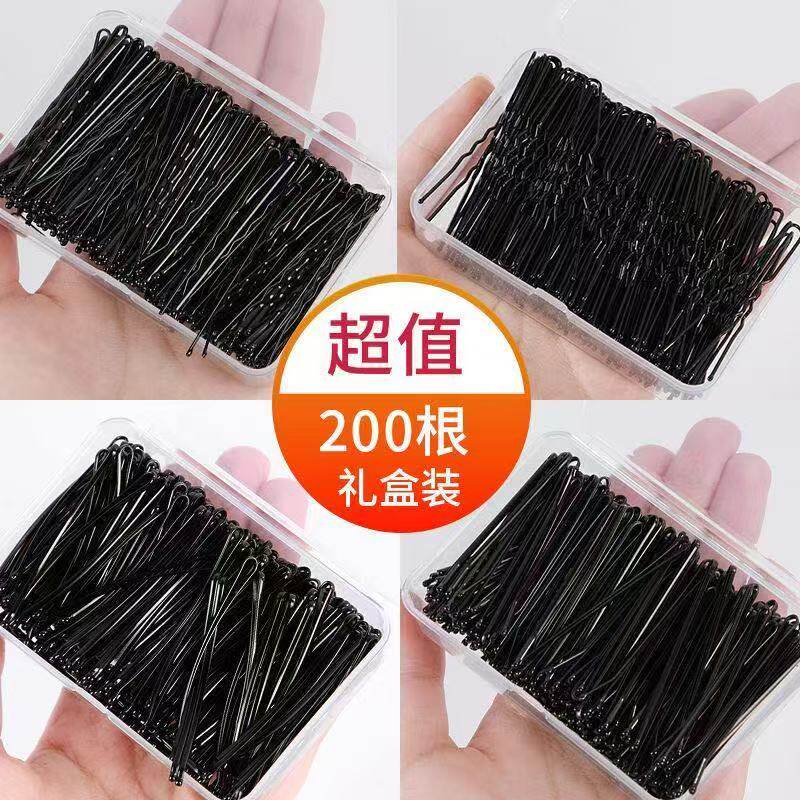 刘海夹发卡一字夹黑色图片