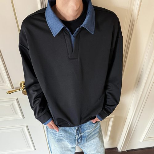 YORAINBOW 秋季松弛感chic慵懒polo衫卫衣老钱风酷飒cleanfit长袖