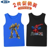 Майка для мальчиков, летняя одежда, детская хлопковая футболка без рукавов, подходит для подростков