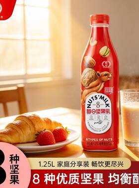 DDDD旺仔每日坚果乳 1.25L*2 瓶 多种坚果均衡搭配 植物蛋白饮品