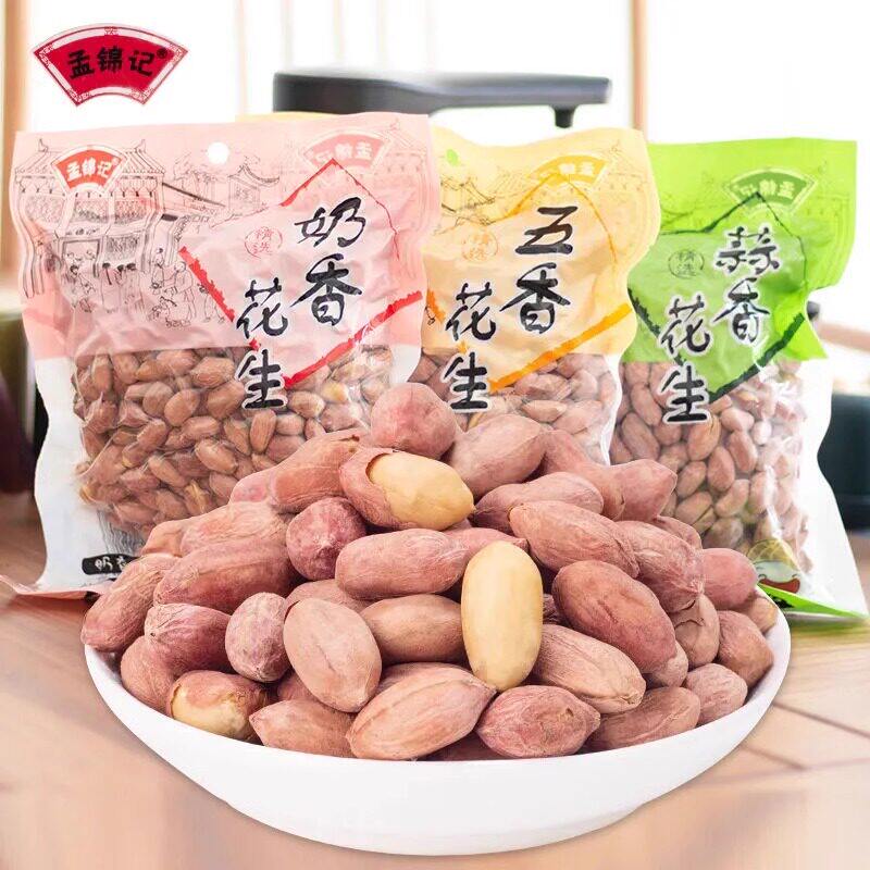DD&新日期孟锦记山东五香花生米蒜香奶油多味花生零食炒货下酒菜