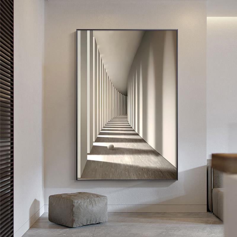 玄关过道空间延伸装饰画 现代简现代装饰画