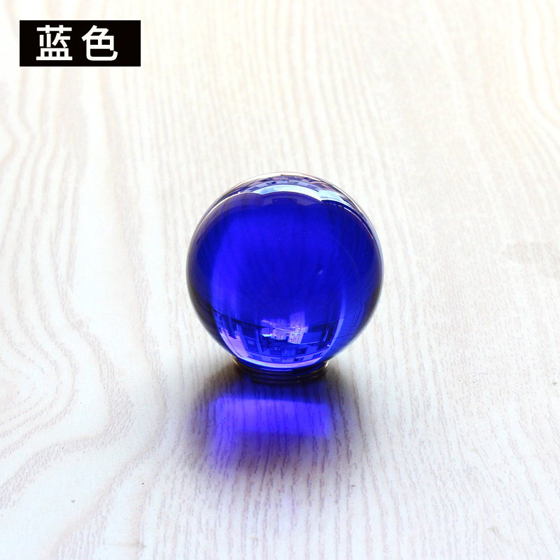蓝色水晶球k9人造水晶玻璃球实心玻璃珠摄影魔术杂耍