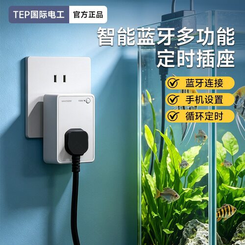 TEP国际电工蓝牙智能定时插座