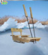 船型儿童雪爬犁冰镩溜冰滑冰车滑雪车户外实木划铁锥锥子运动传统