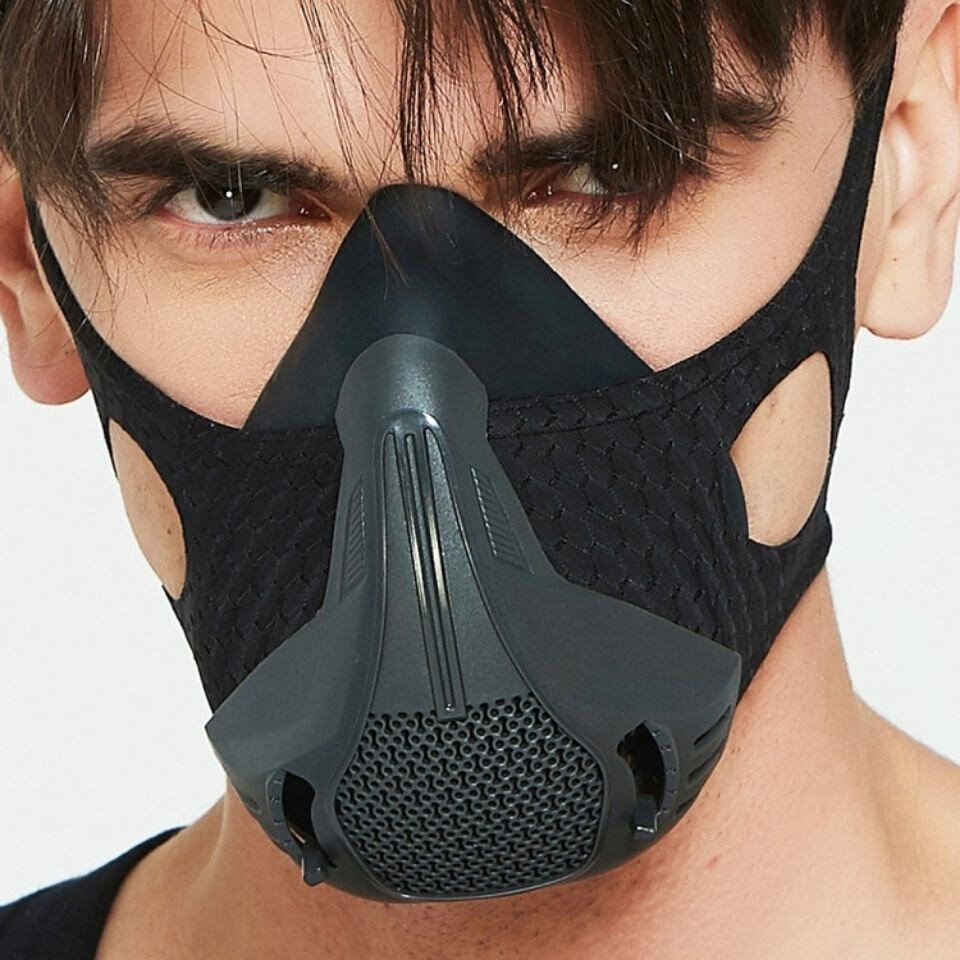 阻氧面罩跑步运动口罩无氧训练口罩无氧面罩健身口罩模拟高原海拔