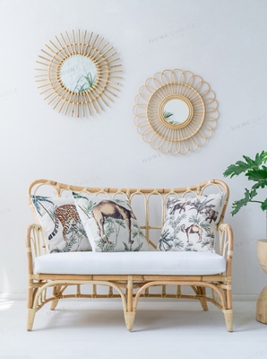 润家家居手工藤椅沙发椅阳台卧室藤沙发单人双人简约藤椅茶几组合