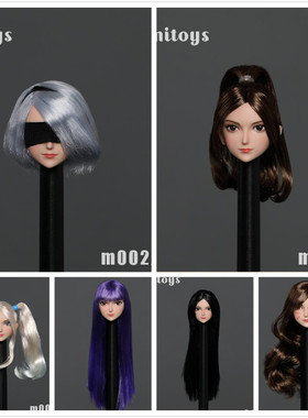 现货 iminitoys 1/6 M002 动漫美少女头雕 六款可选 白肤