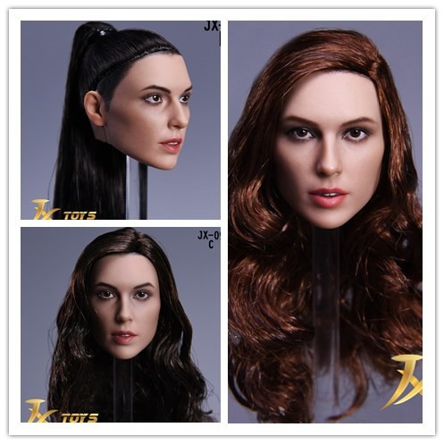 现货 JXtoys 1/6兵人 欧美美女植发头雕 JX-09 盖尔加朵 女侠头雕 - 实物图