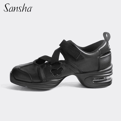 三沙Sansha女真皮透气现代舞鞋