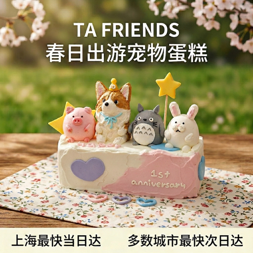 TA FRIENDS春日游园定制猫狗狗蛋糕低脂低磷纯肉冻干底老年犬友好