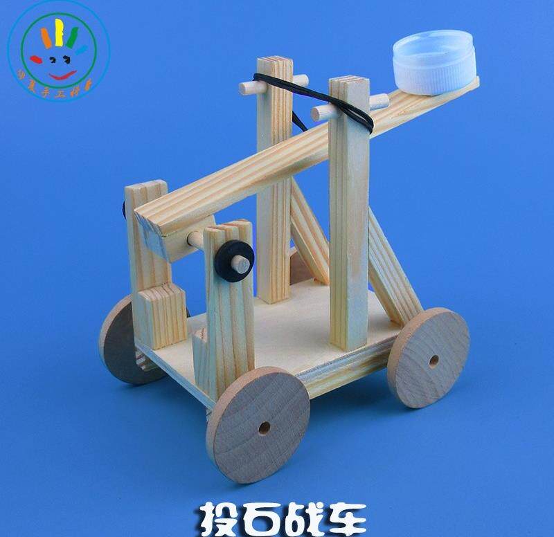 通用技术作品高中材料高中生手工拼装物理小发明投石器战车 手