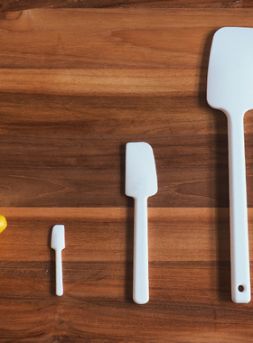 Good design|白色系列 日本Blanche一体成型硅胶奶油抹刀迷你刮刀