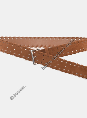小众高级感麂皮绒女腰带波西米亚复古配外套裙子裤子编织皮带配饰
