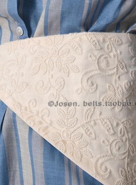 复古刺绣屁帘女士轻奢百搭浪漫叠穿三角配牛仔裤连衣裙宽腰带腰封