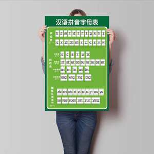 前后鼻音字母表音节声母表单母拼音挂图汉语认