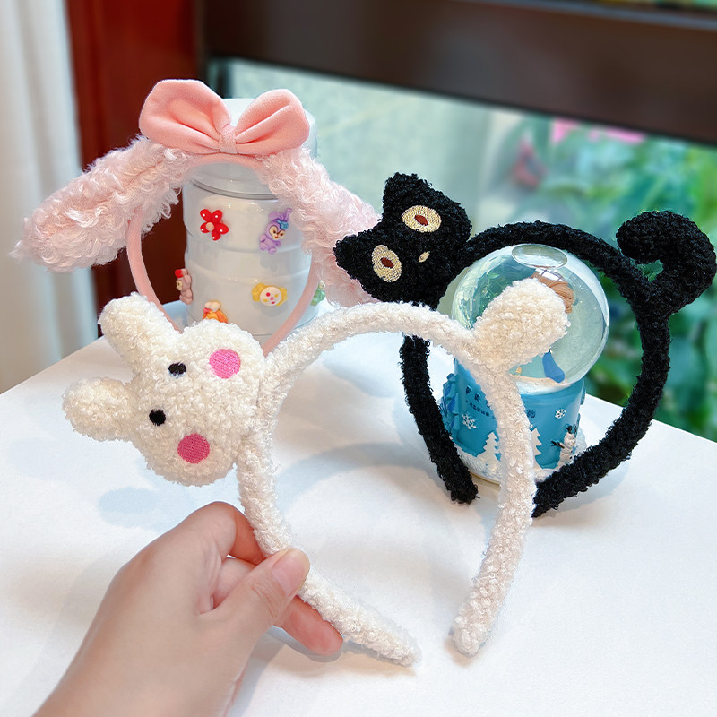 甜美超萌美乐蒂发箍可爱毛绒小兔子洗脸网红发饰秋冬儿童头箍头饰