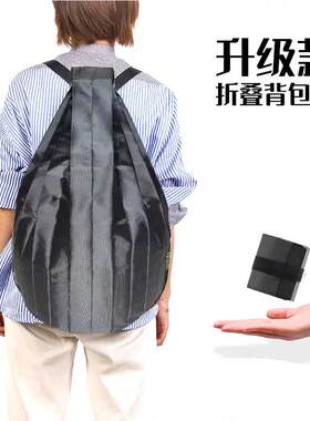 可折叠双肩包袋购物袋环保袋可携式收纳袋大容量折叠单肩包运动