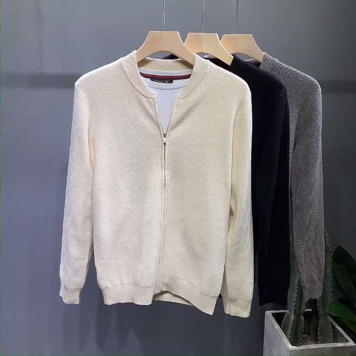 针织开衫男士毛衣薄款夏季外套韩版潮流商务休闲线衣春秋2021新款