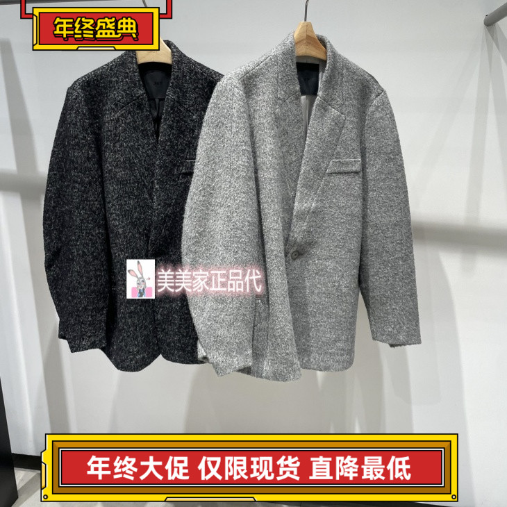 JN/江南国内专柜正品25冬款毛呢外套 5PA812300-3995