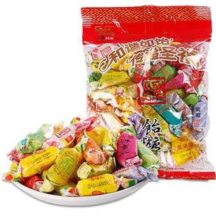 .高粱饴软糖徐福记橡皮糖混合水果味果汁软糖高粱饴软糖一斤喜糖
